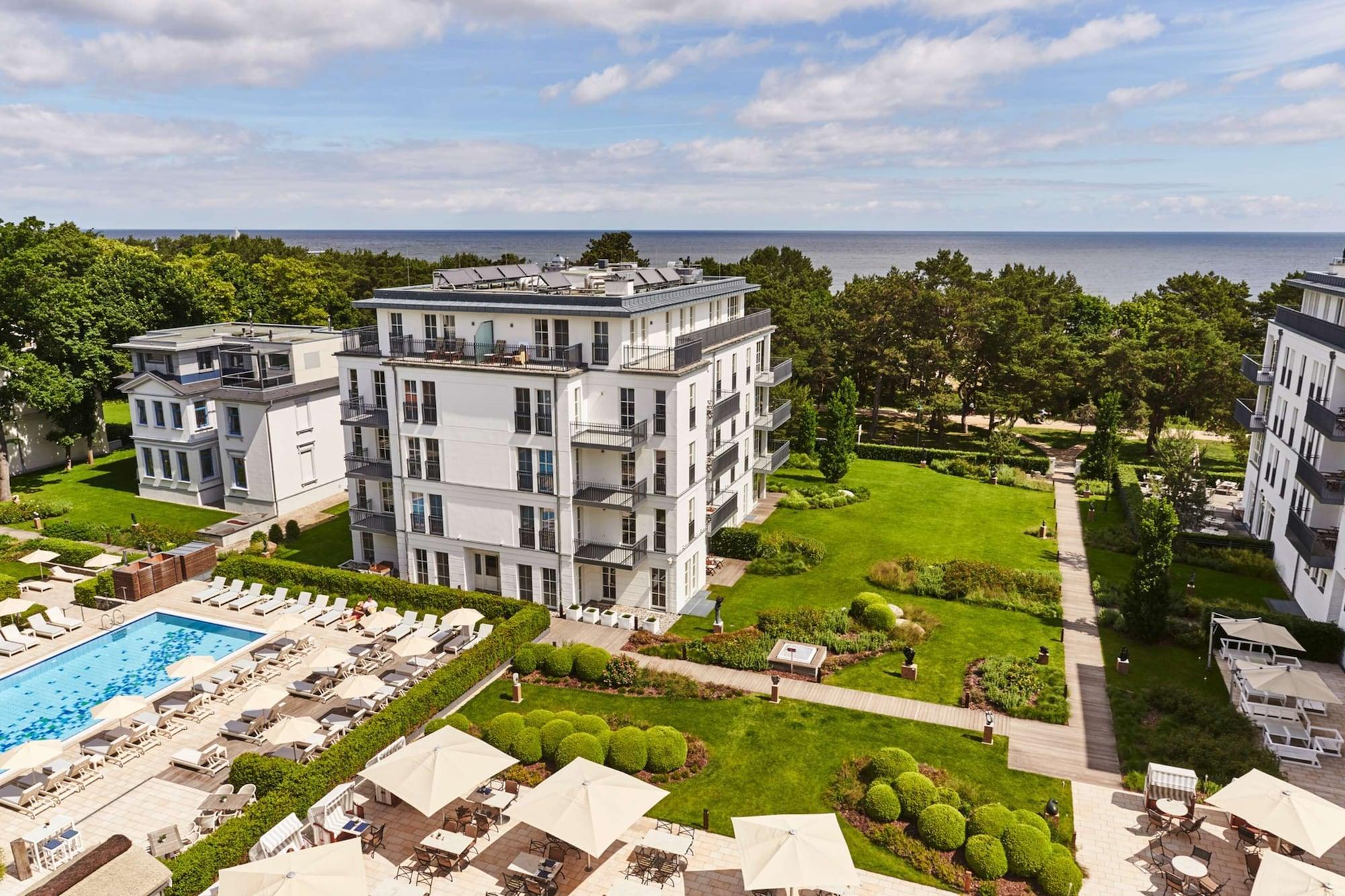Steigenberger Grandhotel & Spa Heringsdorf Exterior foto Aerial view of the Baltic Sea